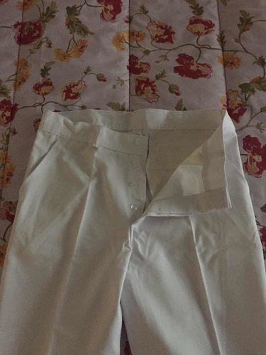 Pantalón Blanco De Trabajo