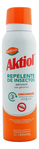 Repelente Mosquitos Aktiol Aerosol X 6 Unidades 143ml