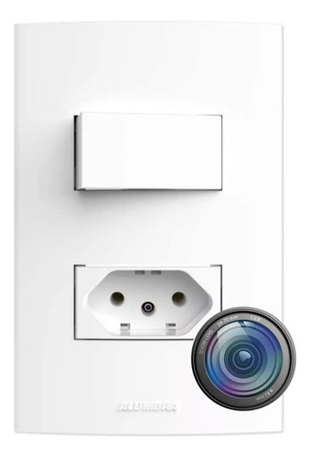 New 4k Tomada Espiã Mod-c Espião Wifi Ip Camera Tempo Real 