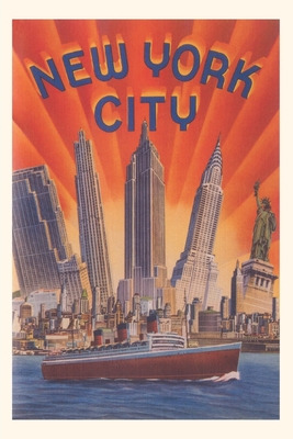 Libro Vintage Journal New York Travel Poster - Found Imag...