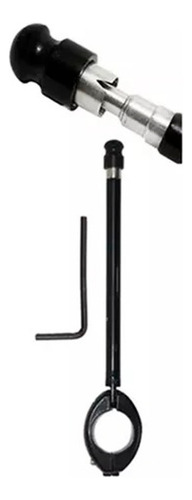 Antena Corta Linha Pipa P/moto Utilizar No Guidão Cor Preto