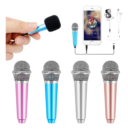 Mini Microfono Vocal Portatil Para Telefonos Moviles, Y P...
