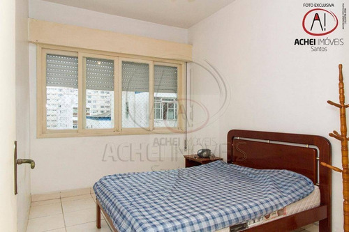 Imagem 25 de 30 de Apartamento Com 3 Dormitórios, 2 Wcs, Andar Alto, Quadra Da Praia, 1 Vaga, À Venda, 128 M² Por R$ 510.000 - Embaré - Santos/sp - Ap10350