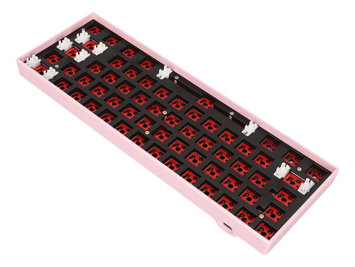 Conjunto De Teclado Mecânico Diy, Kit De 61 Teclas, Suporte