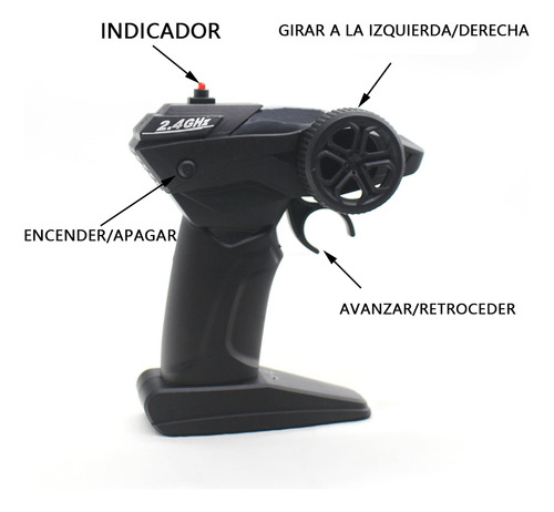 1:18 2.4g 4wd Aleación Control Remoto Coche Rc Escalada Con 2 Baterías Recargables Y 1 Par De Pilas Para Control Remoto,color Dorado