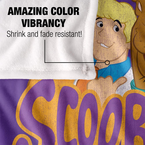 Scooby Doo Scooby Y Gang Purple Silky Touch Super Soft Throw