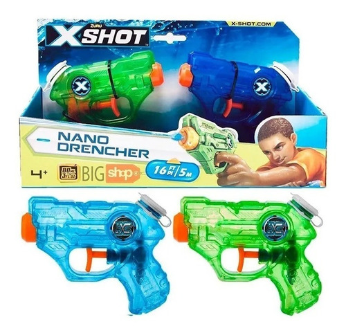 Pistola De Agua X-shot Water Nano Drencher X2 Zuru Creciendo