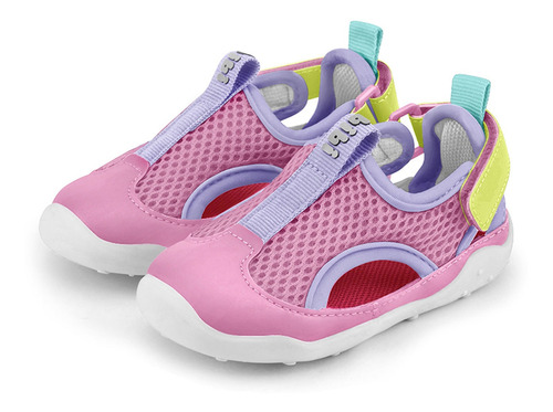 Zapatillas Tipo Sandalias Fisioflex 4.0 Ii Rosado Niña Bibi