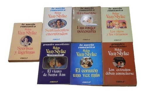 Lote De 7 Libros De Helen Van Slyke. Sonrisas Y Lágima&-.