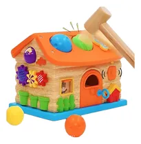 Comprar Casita Naranja Encaje Multifuncional 12 En 1  Didáctico -362
