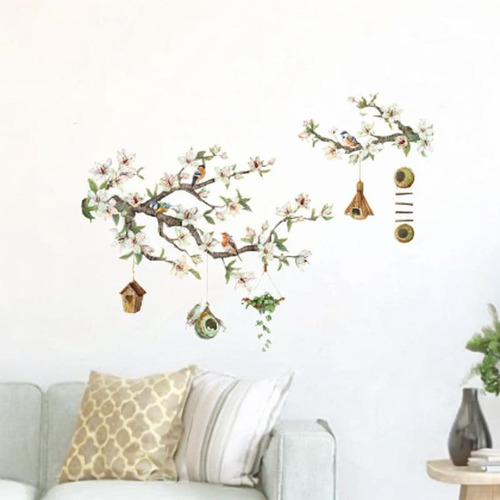 Calcomanía De Pared Pegatina De Pared Ramas De Flores De