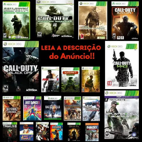 Super Combo 8 Jogos Xbox 360 Game Mídia Digital Xbox Live