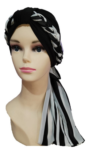 Turbante Tyamia Mujer Algodón Seda Trenza Ligera