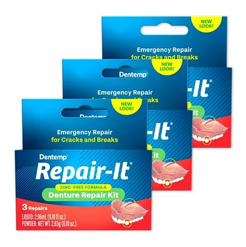 Kit De Reparación De Dentaduras Dentemp - Repara Dentaduras