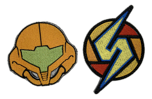 Metroid Velcro - Parche Bordado.