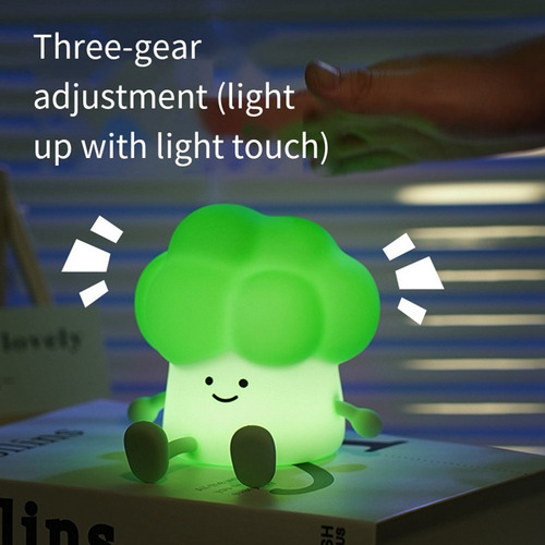 A Bonita Lámpara Led Para Dormir Con Forma De Brócoli Para