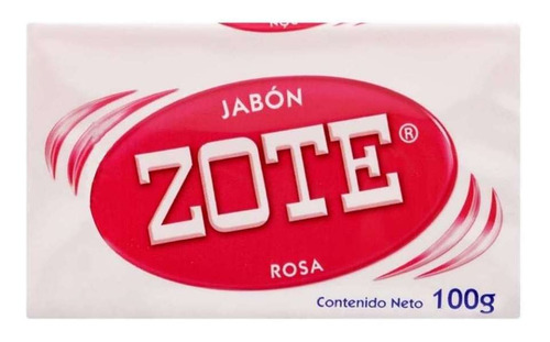 Jabon Lavanderia Zote Rosa 100 Gr Caja Con 240 Piezas