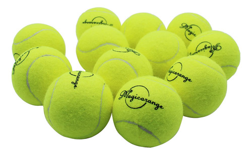 Paquete De 12 Pelotas De Tenis Magicorange Para Entrenamient