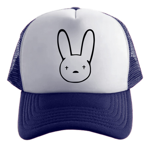 Bad Bunny Logo Conejo Gorra Friki Tu Eres Azul Oscuro Talle Único Regulable