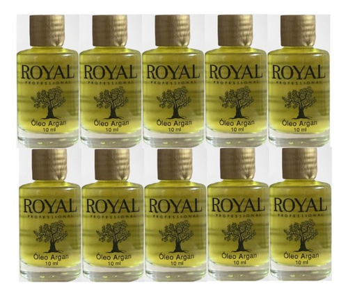 Óleo De Tratamento Argan Oil 10ml Royal 10 Unidades Atacado