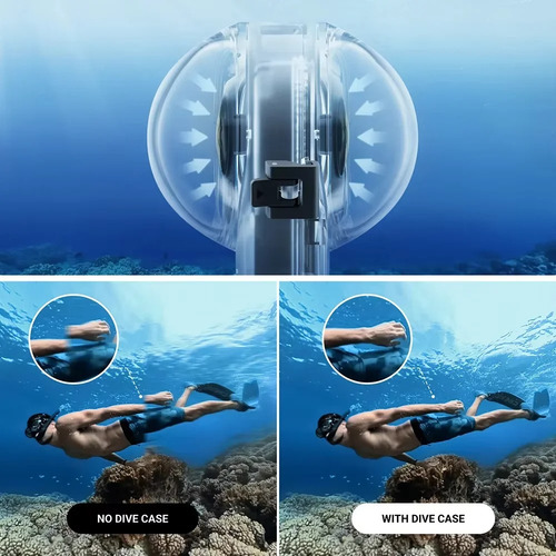Carcasa Impermeable Protectora Para Insta360 X5 Buceo
