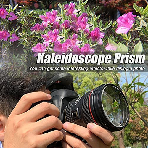 Andoer Kaleidoscope Glass Prism, 77mm Kaleidoscope Prism Cam