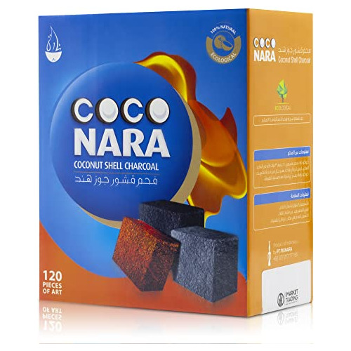 Carbón Natural Coco Nara, 120 Unidades