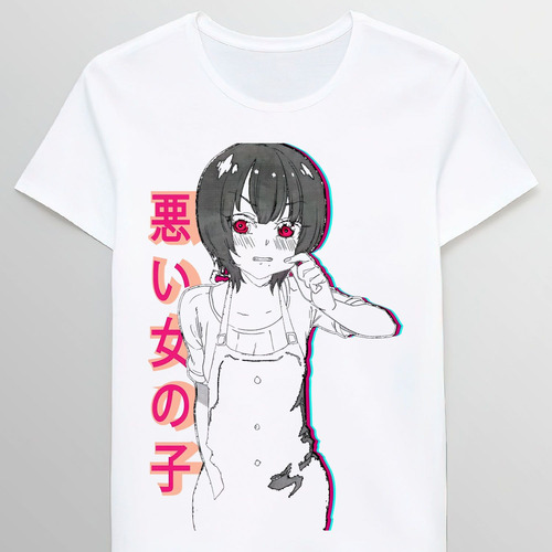 Remera Cute Manga Bad Girl 97911140