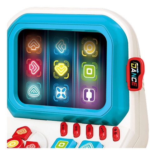 Consola De Juegos De Baile Con Dedos, Minijuegos Arcade Azul