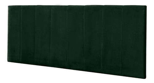 Cabeceira Painel Cama Viúva 120 Cm Vitória Suede Verde Cor Verde-escuro