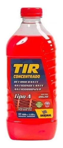 Bardahl Tir Refrigerante Anticongelante Rojo Concentrado