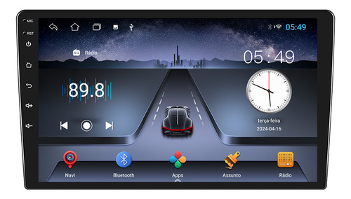 Multimídia 9' Android Carplay Sem Fio Wifi Rs-918br Pro Line