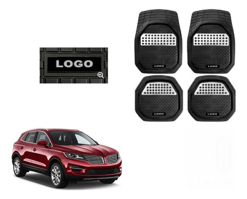 Tapetes 4pz Charola 3d Logo Lincoln Mkc 2015 2016 2017 2018