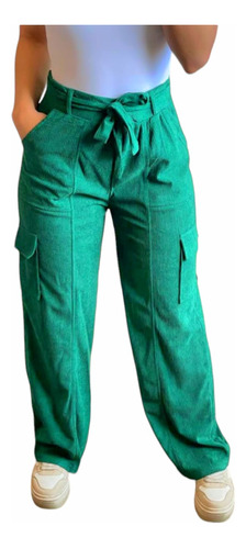 Pantalon Palazzo Cotele Estilo Formal Verano 