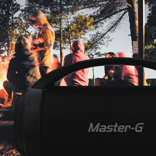 Imagen 5 de 5 de Parlante Master G Pantera Rgb Bazooka 3 PuLG Bluetooth Negro