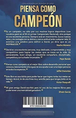 Piensao Campeon Se Un Campeon En Todos Los..., de Gaona, Da. Editorial Independently Published en español