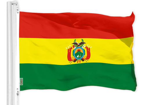 G128 Bandera De Bolivia | 3x5 Pies | Poliéster 150d Impreso 