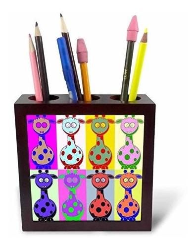 Ph*****dibujos Animados Jirafa Pop Art-tile Soporte Para Bol