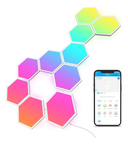 Govee Glide Hexa - Paneles De Luz Hexagonales Rgbic, Luces D