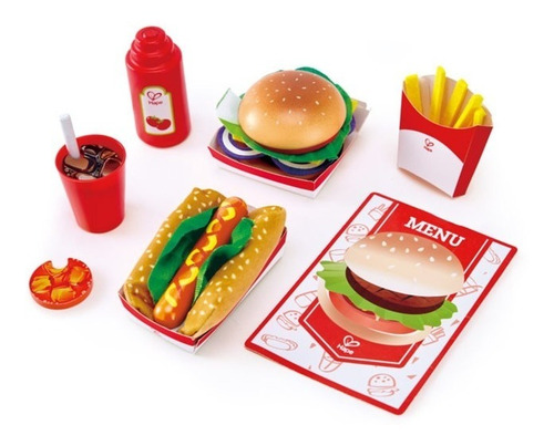 Set Alimentos Comida Hape Madera, Mvd Kids