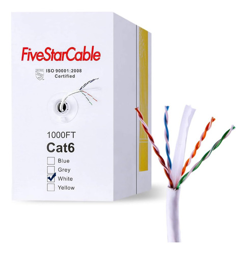 Cable De Cinco Estrellas Catft. 23awg Utp Internet A Granel 