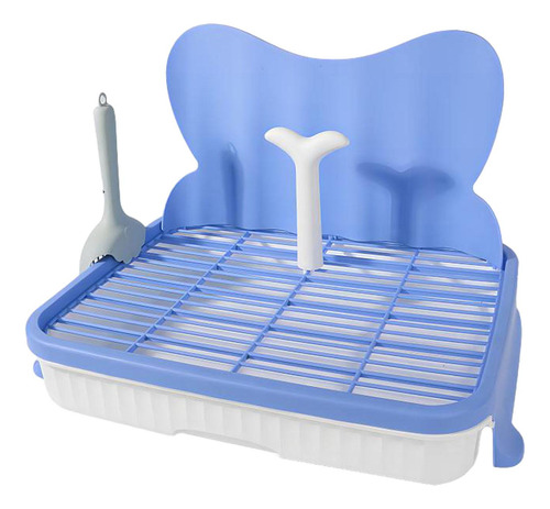 Baño Para Perros Con Enrejado Post Anti -salpicaduras Azul