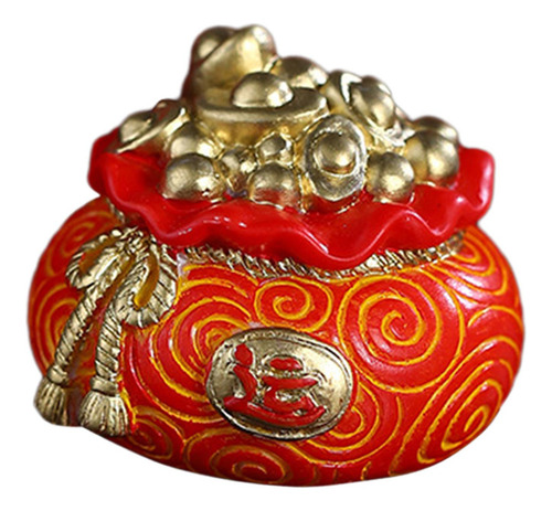 Estatua Decorativa De Resina Con Bolsa De La, Adorno De