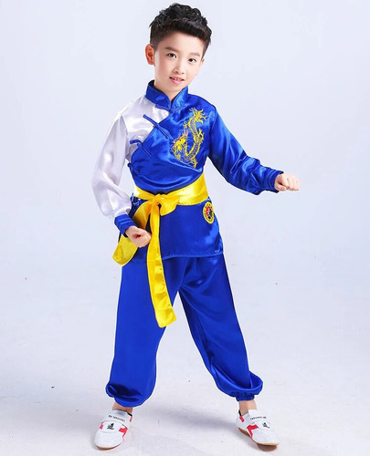Disfraz De Kung-fu Para Niña, Traje De Uniforme De Wushu Par