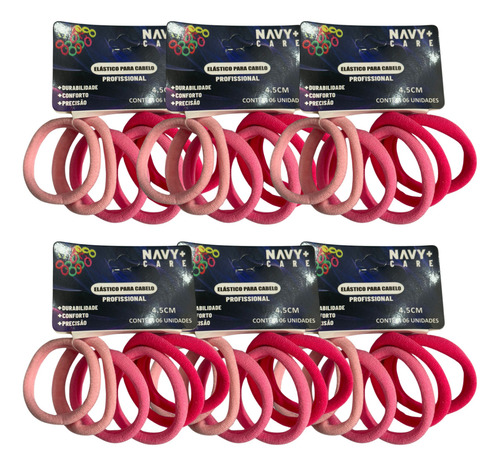 Kit 36 Xuxinhas De Cabelo Elastico De Meia Medio Confortavel Cor Preto