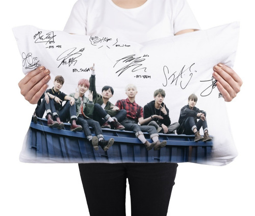 Cojin Almohada Bts K Pop Grupo Integrantes Poliester Calidad Color BTS 07
