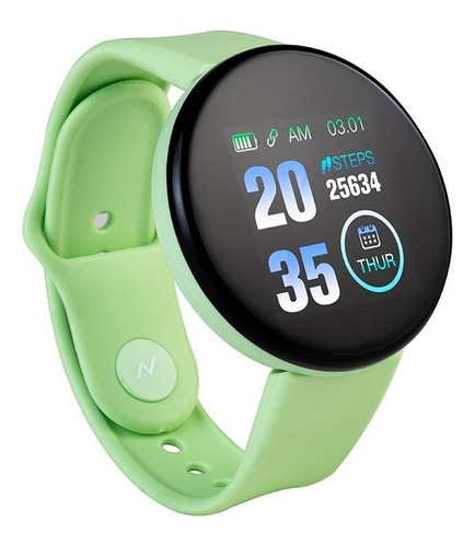 Reloj Inteligente Smartwatch Noga Ng-sw09 Bt Fitness Unisex Color de la caja Blanco Color de la malla Verde Color del bisel Negro