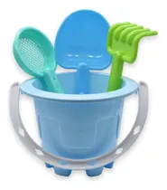 Comprar Balde De Playa Con Accesorios Pala Rastrillo Arena Niño