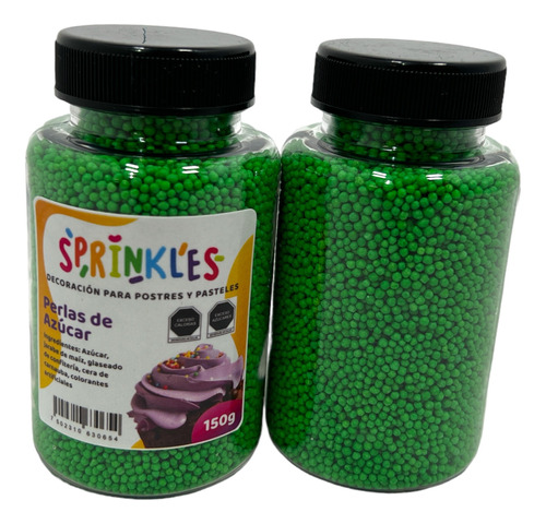 2pz Verde Sprinkles Granillo Barritas Tron Decoracion Pastel