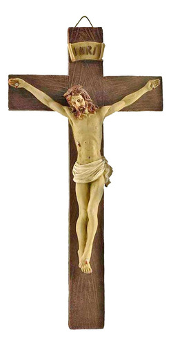 Resina Jesús Crucifijo Estatua Santa Figurita Hogar Iglesia